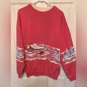 Winter horse sweatshirt. Good condition. Size one size fits all(fits like L)
